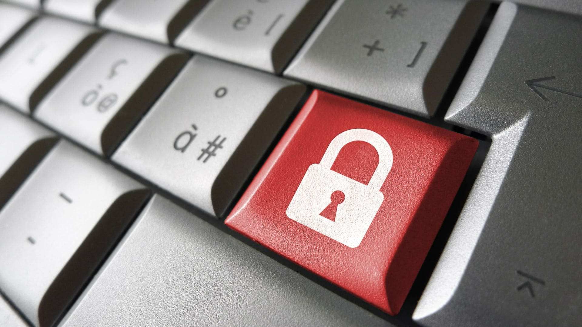 clavier d'ordinateur avec une touche spéciale pour la sécurité