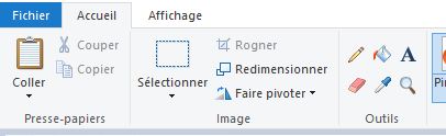 Capture d'écran avec Paint, pour optimiser ses images pour WordPress