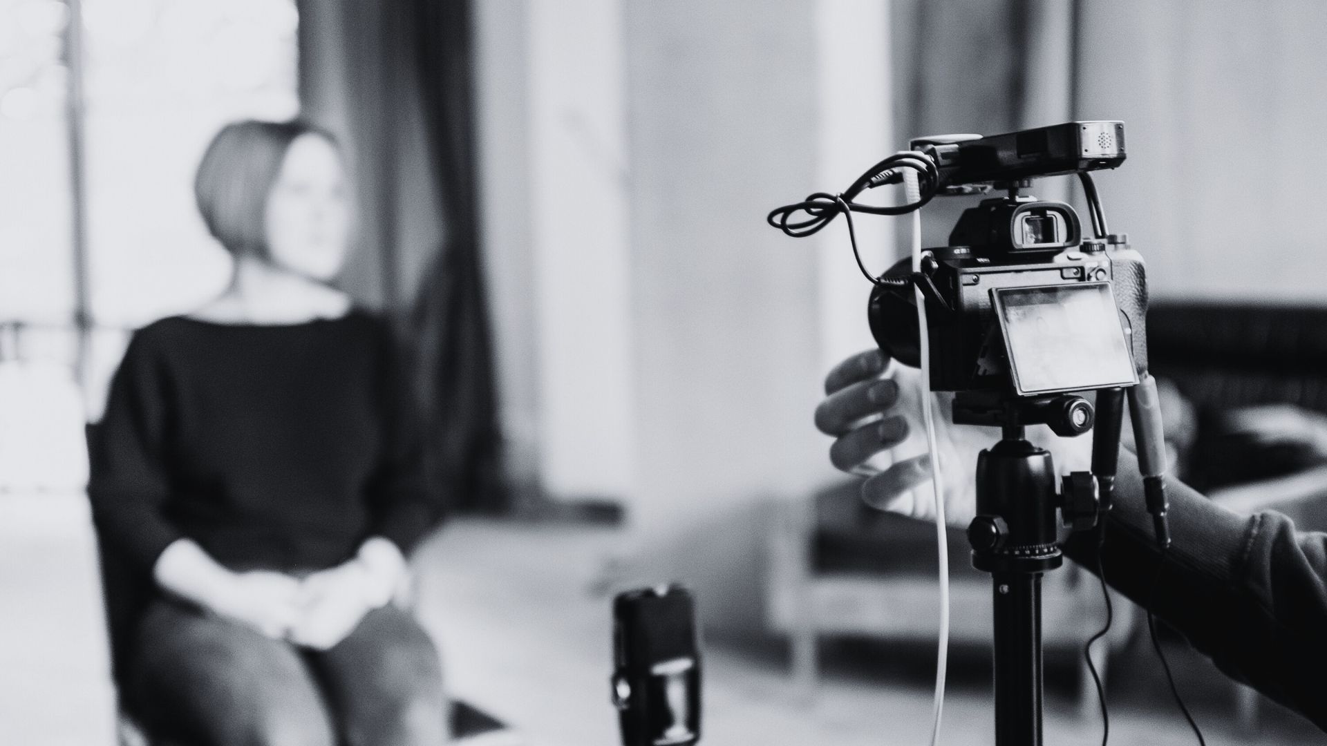 Tournage d'une vidéo de témoignage client